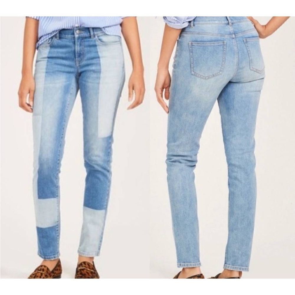 J. McLaughlin Jaycie Patchwork Jeans sz 4